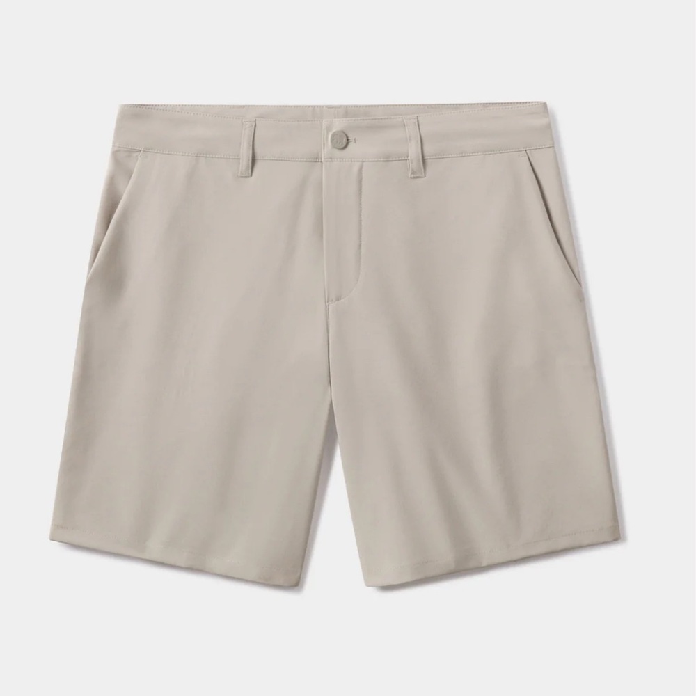 The Normal Brand Men's Hybrid Flat Front Shorts Khaki size 36